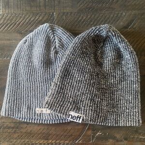Neff Dual-Tone Gray Beanie Bundle
